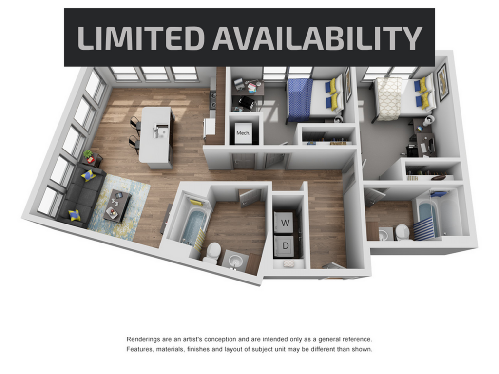 2BR/2BA – B