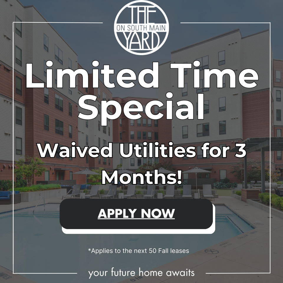 Limited Time Special! Waived utilities for 3 months